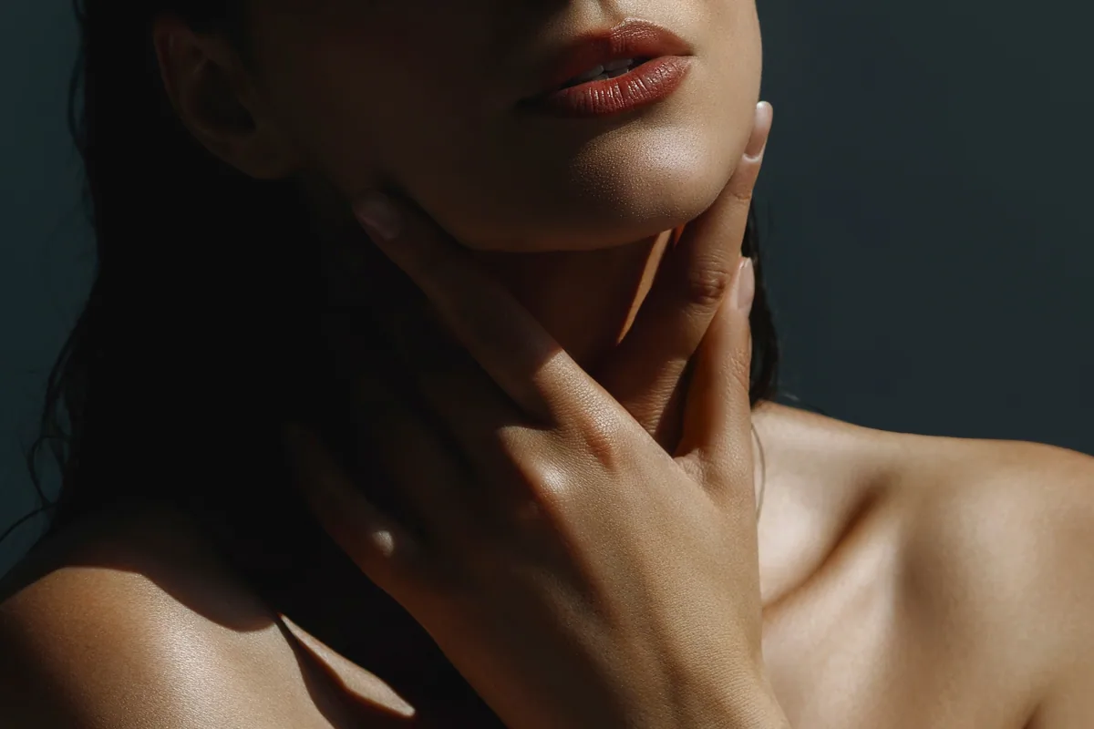 Skin in daylight, close up