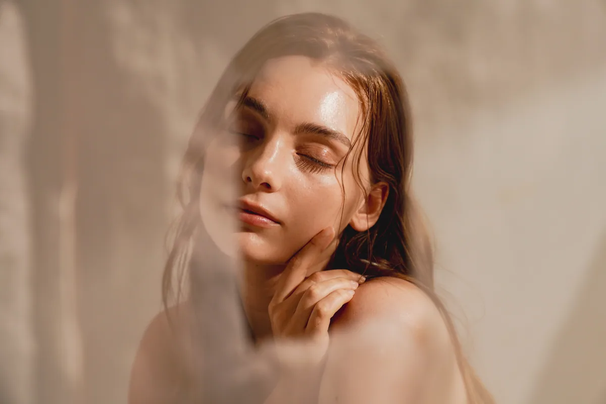 Skin in daylight, close up