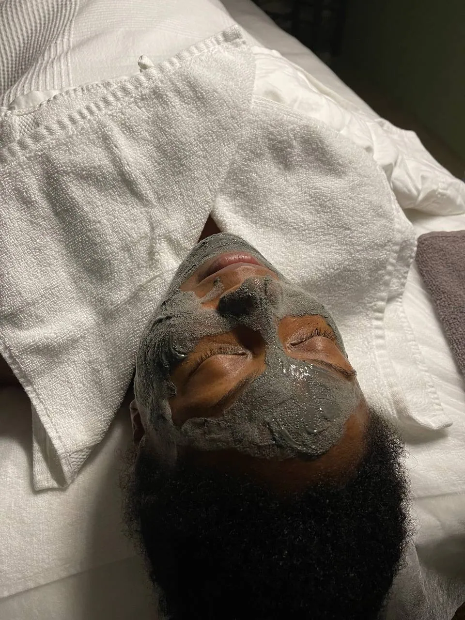 An esthetician at work